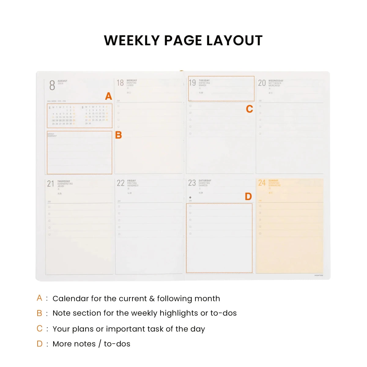 Hightide - 2027 Weekly Planner Paper Cloth - Statonary & Office - zulqamvoxer.shop