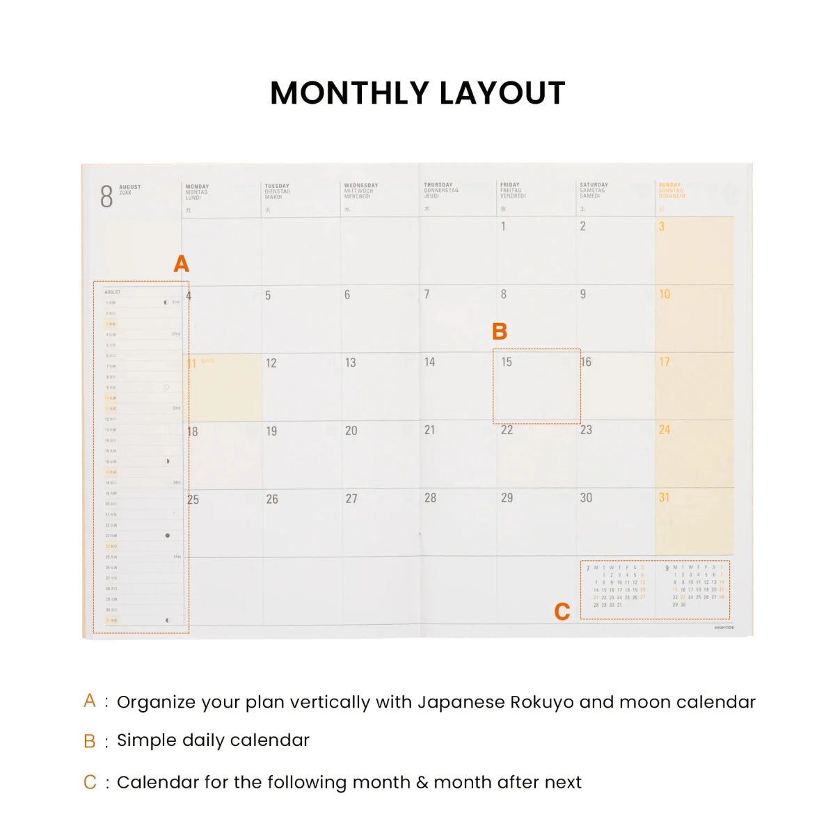 Hightide - 2027 Weekly Planner Paper Cloth - Statonary & Office - zulqamvoxer.shop