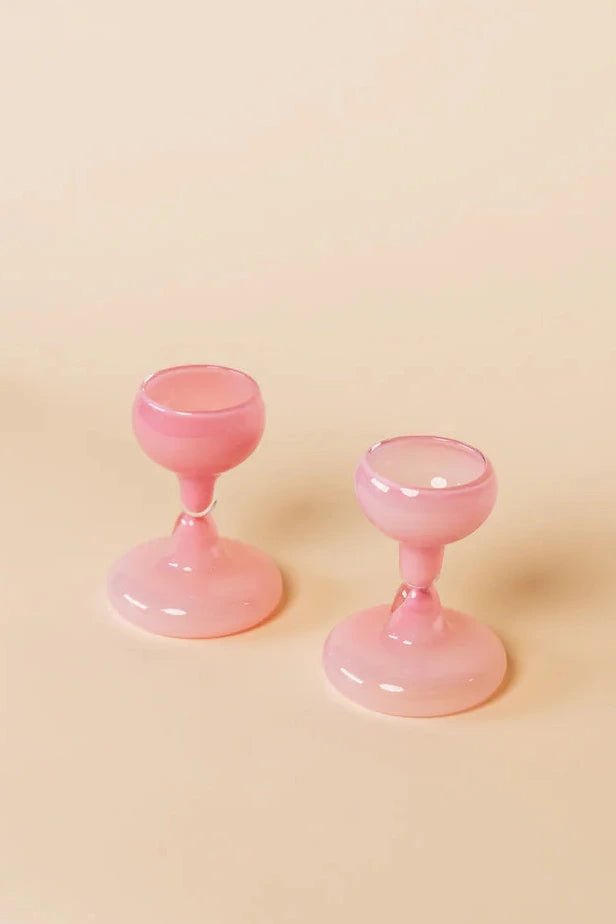 Gustaf Westman - Chunky Wine Glass | Pink - Kitchenware - zulqamvoxer.shop