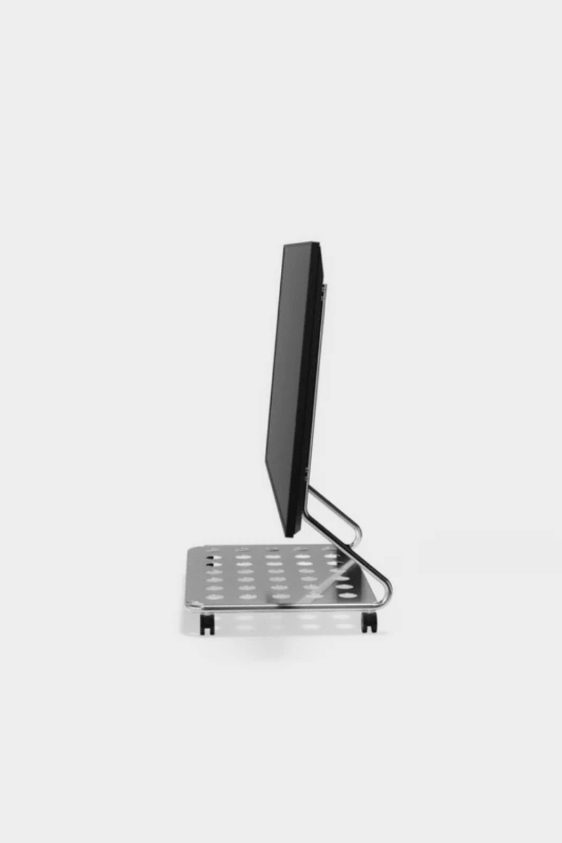 Pedestal - Disco TV Stand | Chrome - Tv Stand - zulqamvoxer.shop