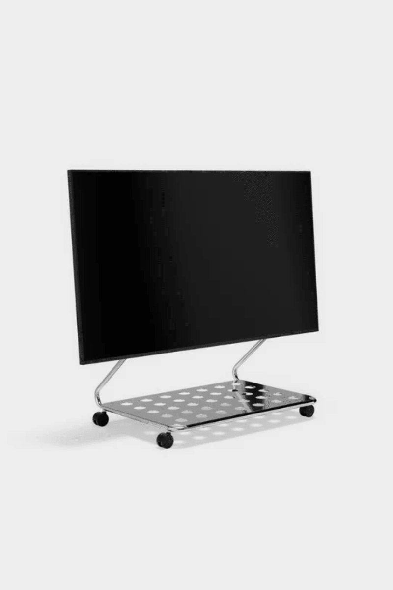 Pedestal - Disco TV Stand | Chrome - Tv Stand - zulqamvoxer.shop
