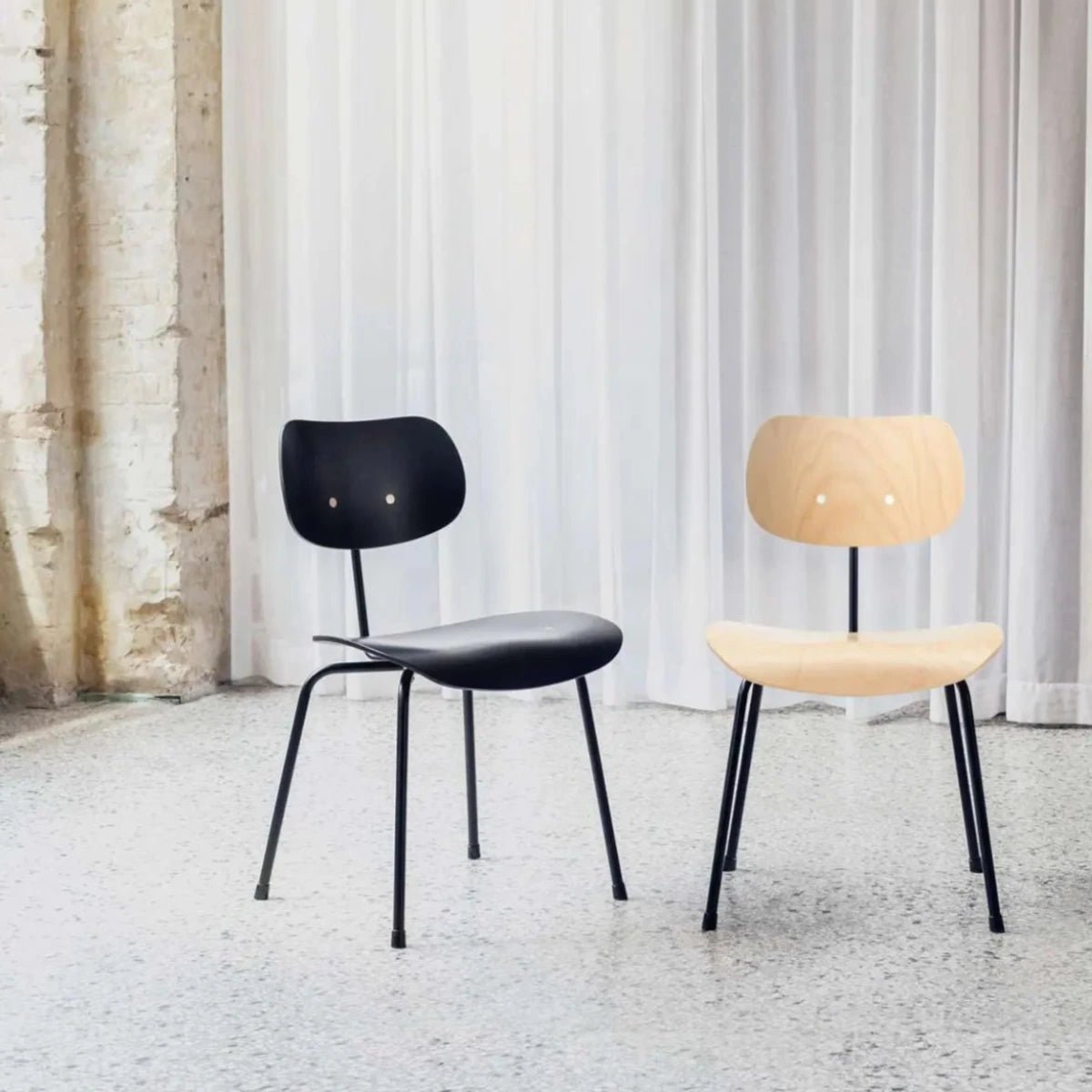 Please Wait To Be Seated / Eiermann - Eiermann SE 68 Dining Chair | Beech - Chair - zulqamvoxer.shop