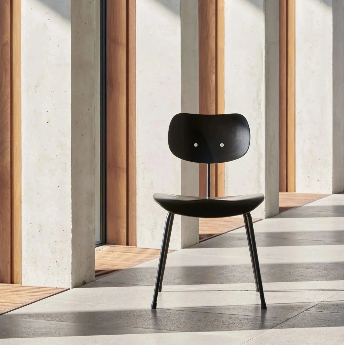 Please Wait To Be Seated / Eiermann - Eiermann SE 68 Dining Chair | Black - Chair - zulqamvoxer.shop