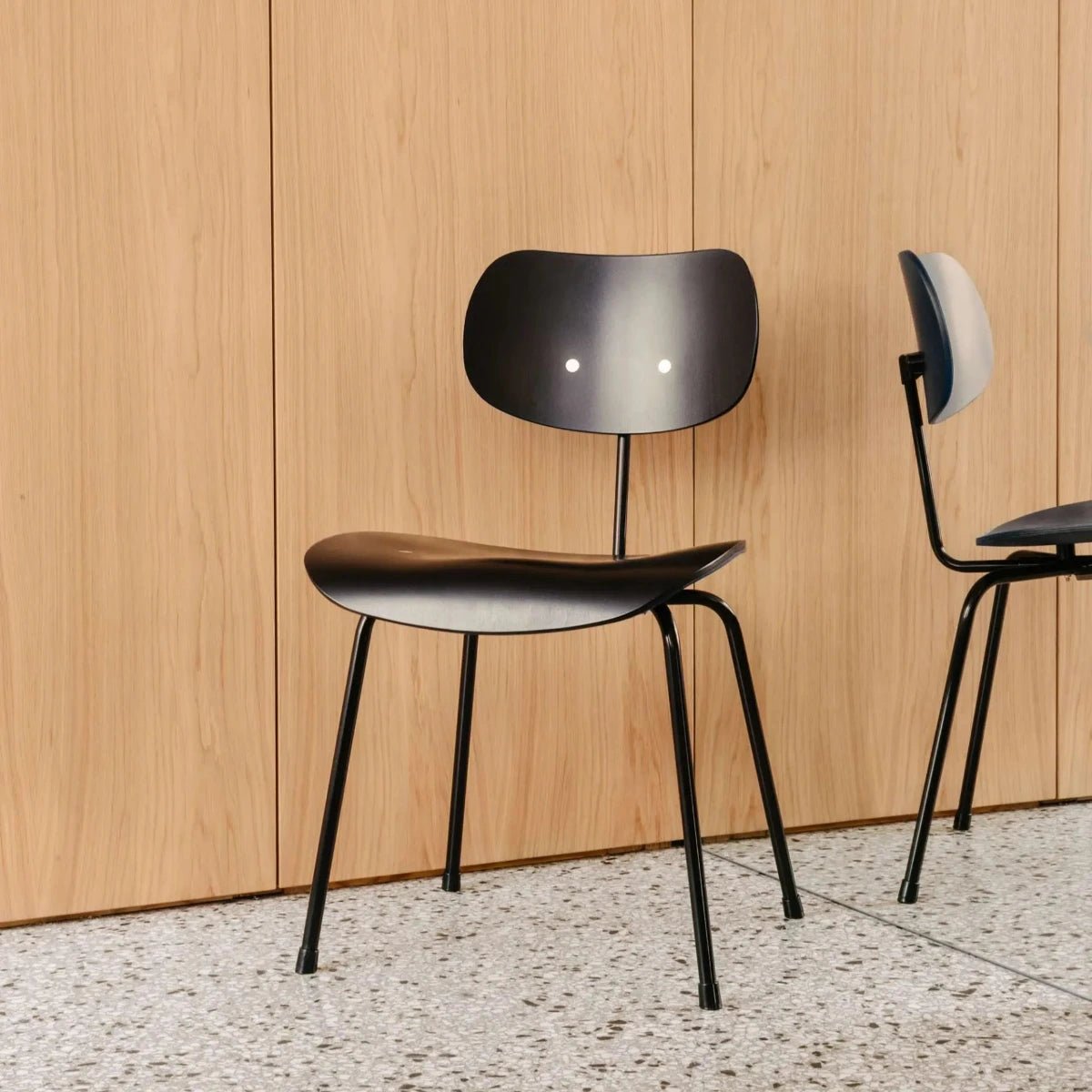 Please Wait To Be Seated / Eiermann - Eiermann SE 68 Dining Chair | Black - Chair - zulqamvoxer.shop