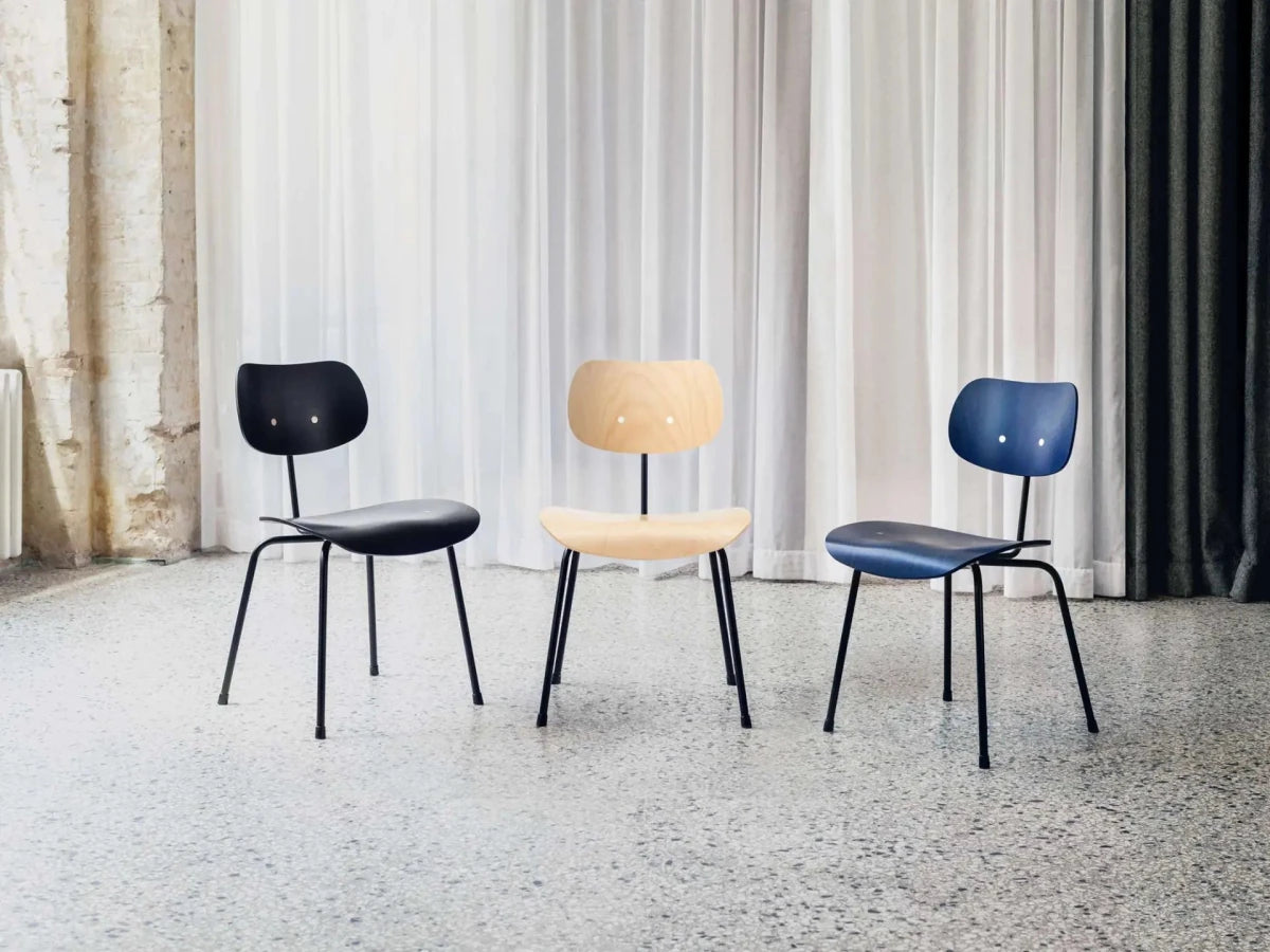 Please Wait To Be Seated / Eiermann - Eiermann SE 68 Dining Chair | Cobalt Blue - Chair - zulqamvoxer.shop