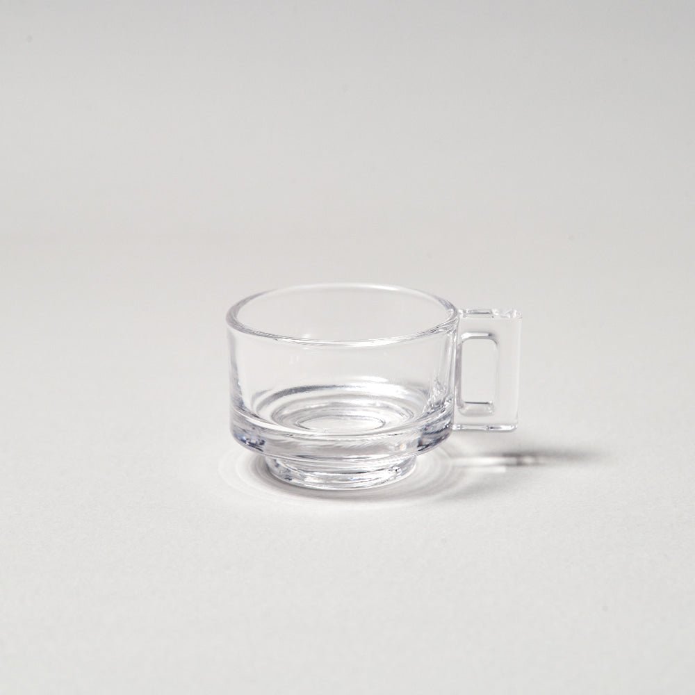 Arno Glass - Glass Espresso Cup w. Saucer - Tableware - zulqamvoxer.shop