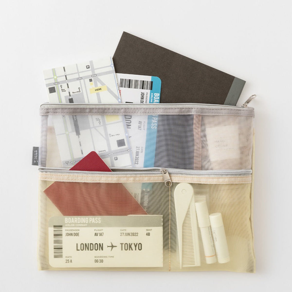 Midori - Pen & Tool Pouch [B5] Mesh - Statonary & Office - zulqamvoxer.shop