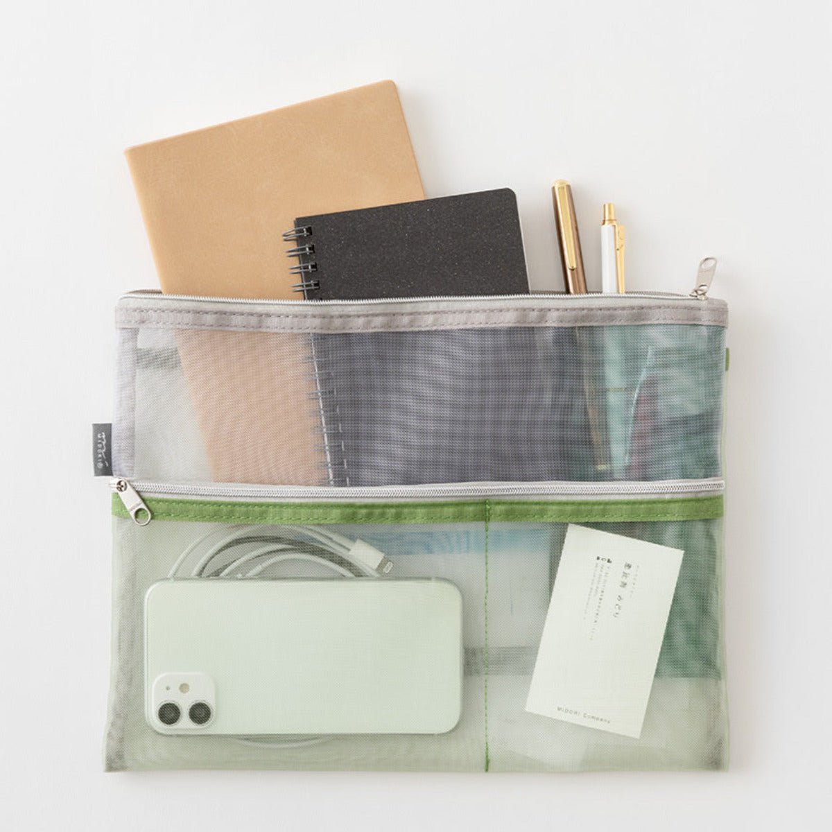Midori - Pen & Tool Pouch [B5] Mesh - Statonary & Office - zulqamvoxer.shop