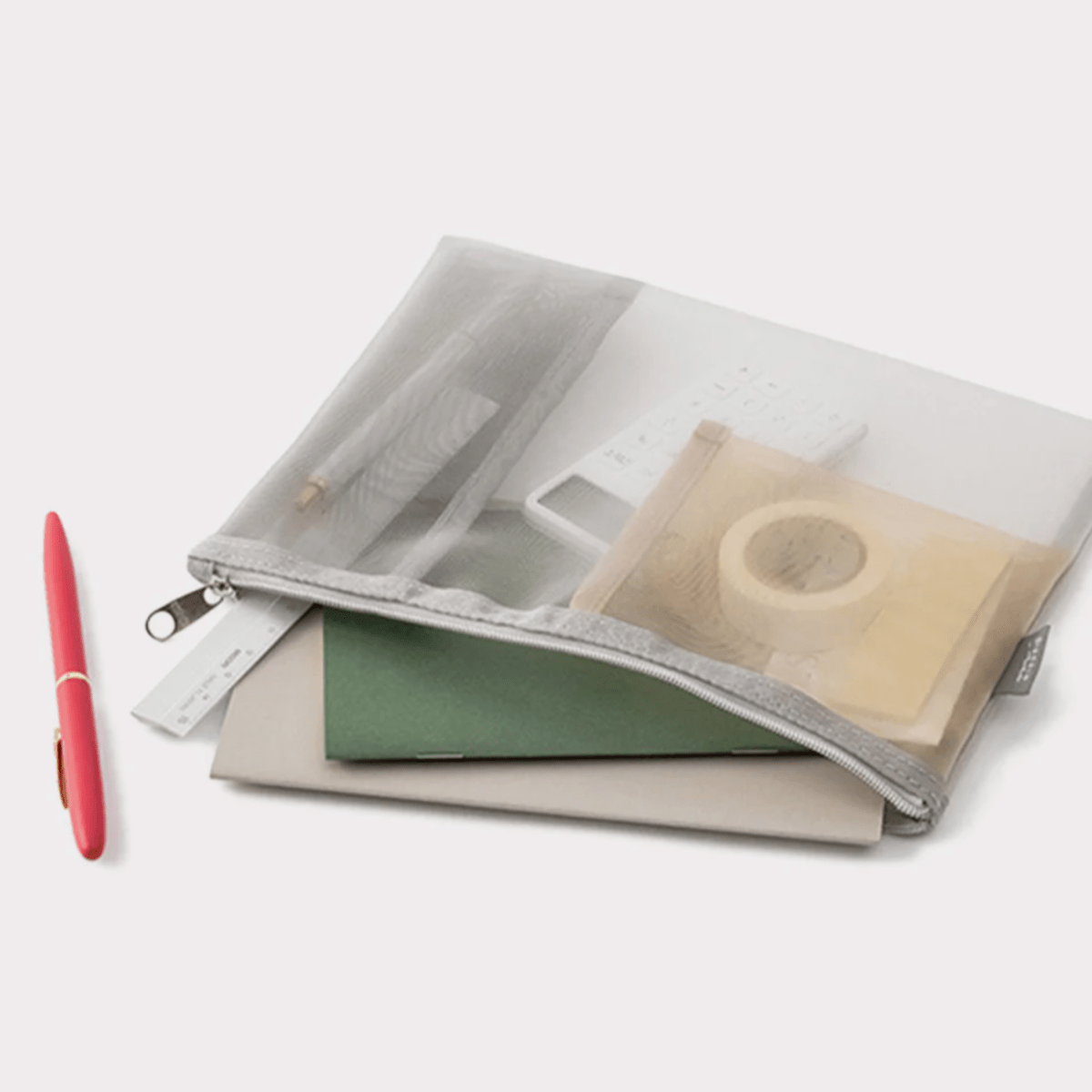 Midori - Pen & Tool Pouch [B6] Mesh - Statonary & Office - zulqamvoxer.shop
