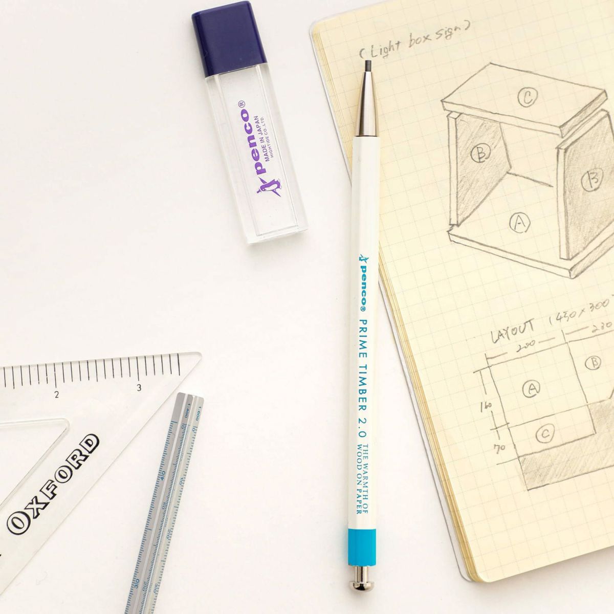 Penco - Prime Timber Pencil 2.0 - Statonary & Office - zulqamvoxer.shop