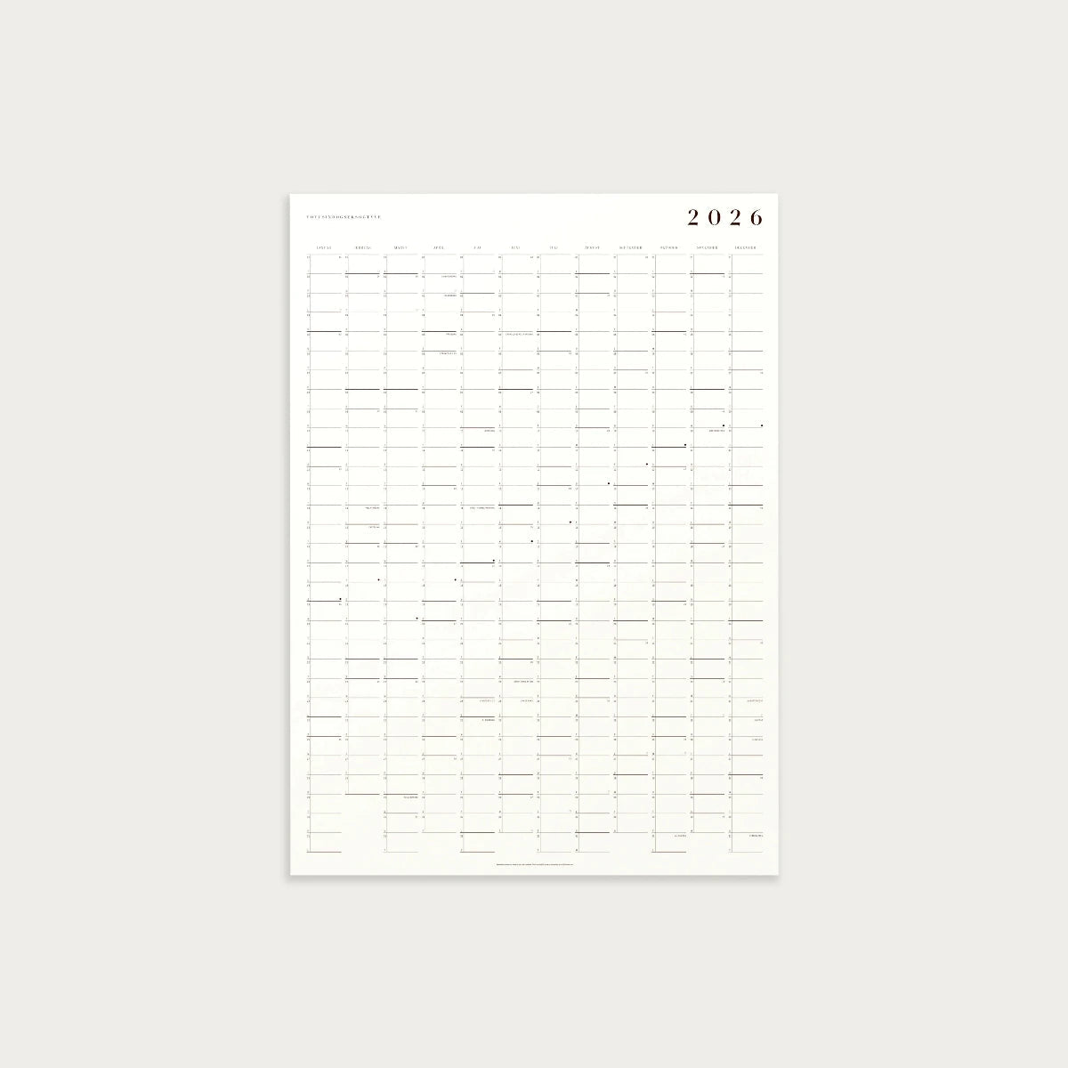KBHAVN GROUP - Refill | Wall Calendar 2026 - Calendar - zulqamvoxer.shop