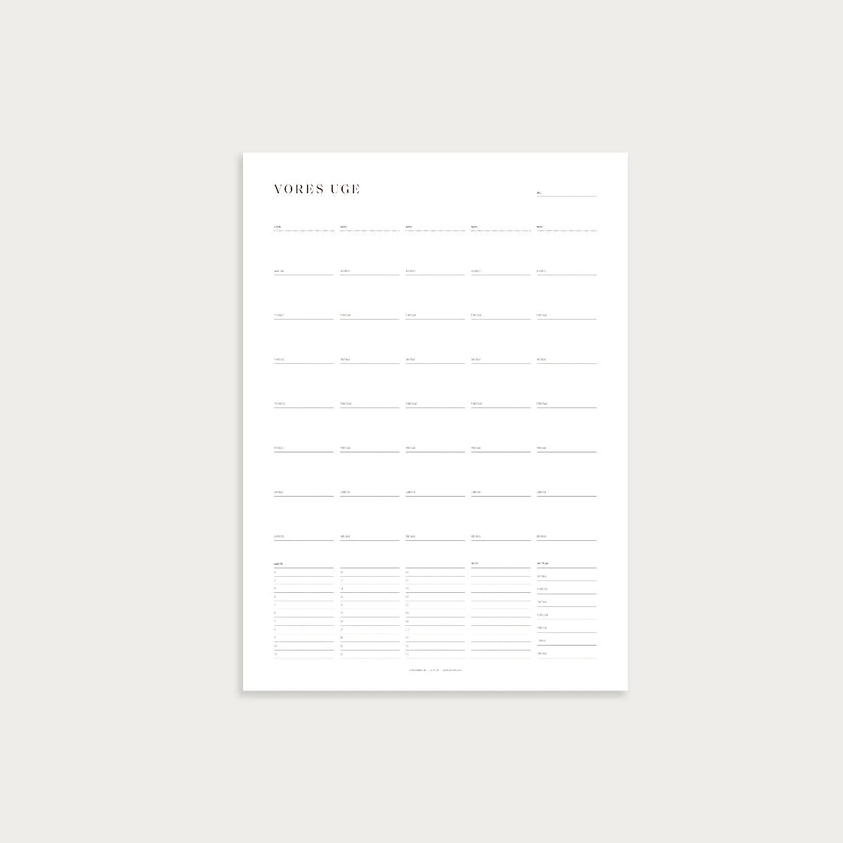 KBHAVN GROUP - Refill | Weekly Calendar - Calendar - zulqamvoxer.shop
