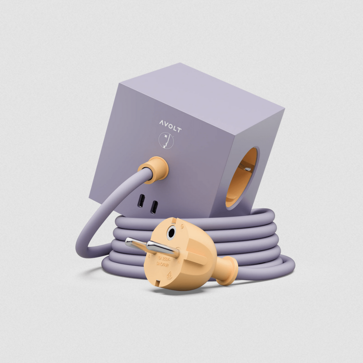 Avolt - Square 1 USB-C | Bauhaus-Archiv Lavender Glow - Socket - zulqamvoxer.shop