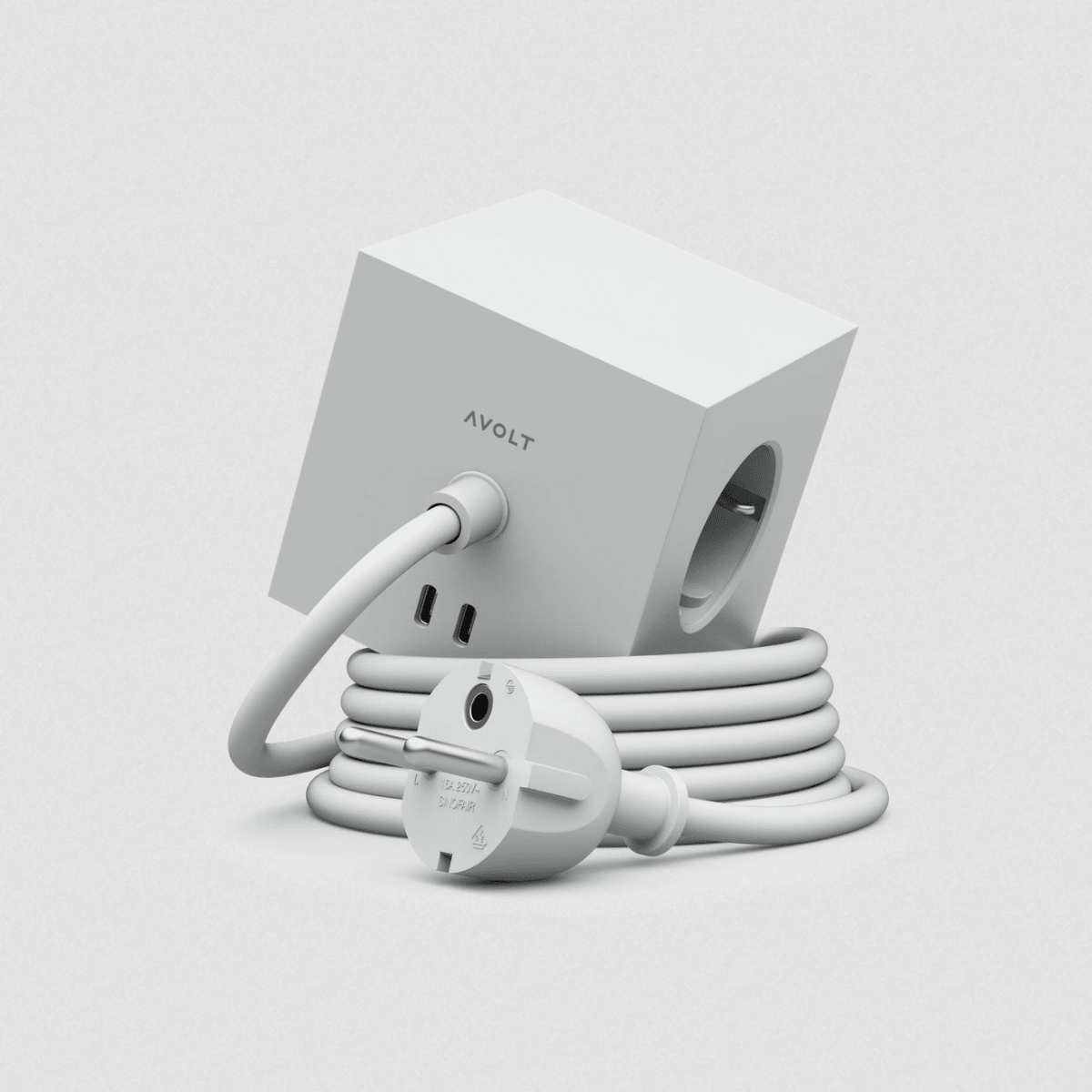 Avolt - Square 1 USB-C | Gotland Grey - Socket - zulqamvoxer.shop