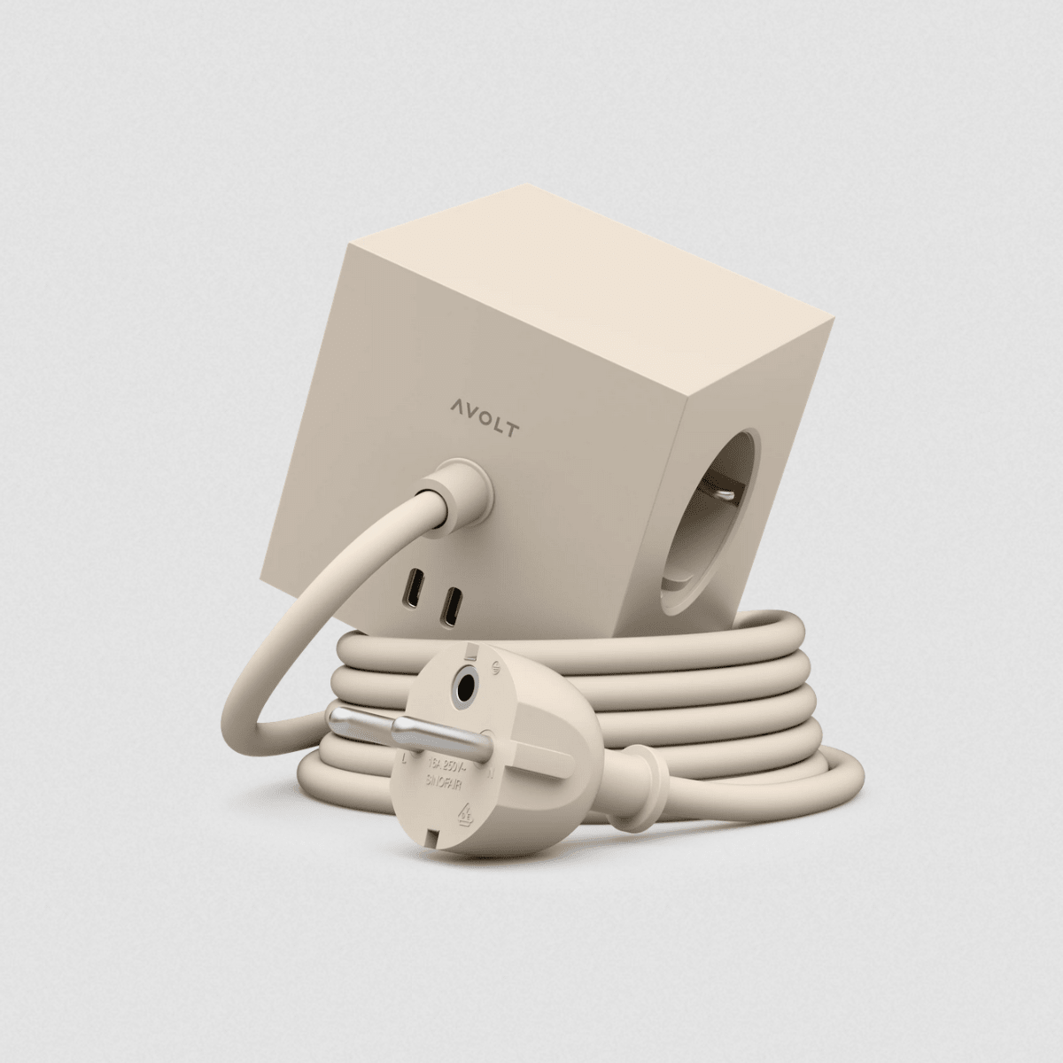 Avolt - Square 1 USB-C | Nomad Sand - Socket - zulqamvoxer.shop