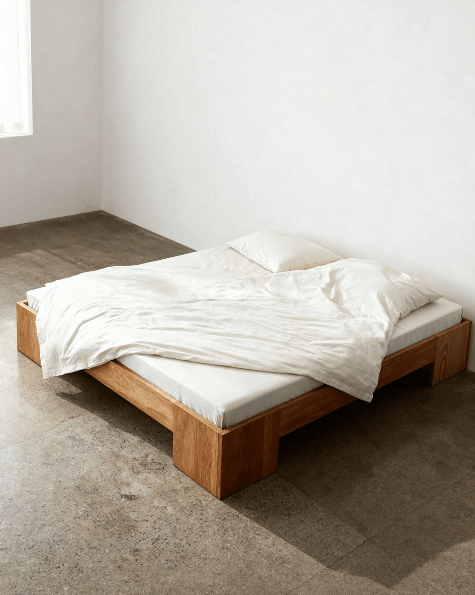 Dialekt - Tunnel Bed Frame | Oak - Bed Frame - zulqamvoxer.shop