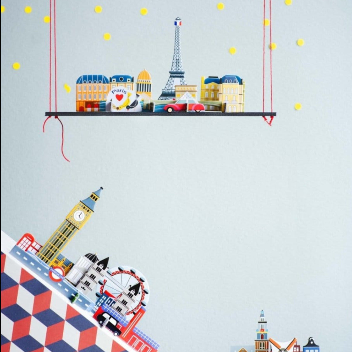 Various - 3D POP OUT CITIES - Kids - DANSKmadeforrooms